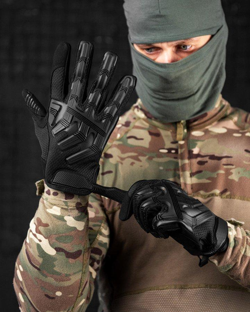 Перчатки тактические escalibur black XL - изображение 2