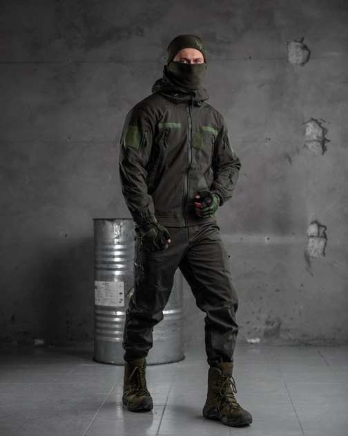 Тактичний костюм софтшел олива aura 0 k L - зображення 2