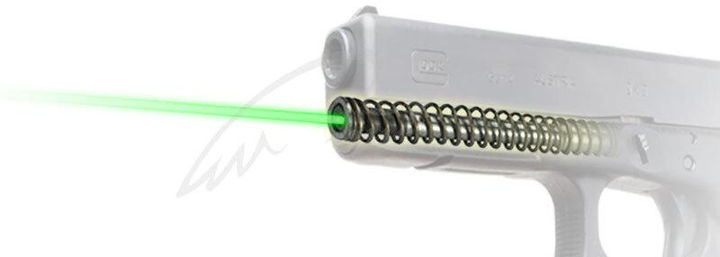 Цілевказівник лазерний LaserMax вбудований для Glock 19 Gen5. Зелений - зображення 1