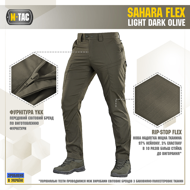 M-Tac брюки Sahara Flex Light Dark Olive 38/32 - изображение 2