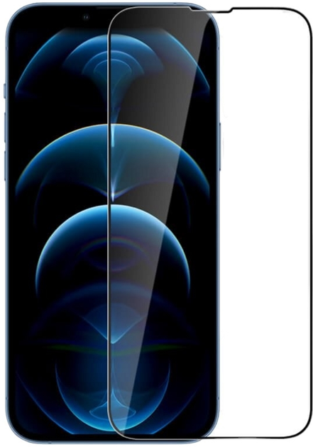 Набор Nillkin HD Загартоване скло + плівка для Apple iPhone 14 Plus Black (6902048250215) - зображення 2