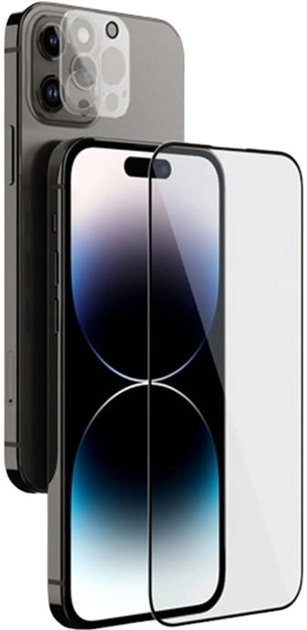 Zestaw Nillkin HD szkło hartowane + folia do Apple iPhone 14 Pro Black (6902048250208) - obraz 1