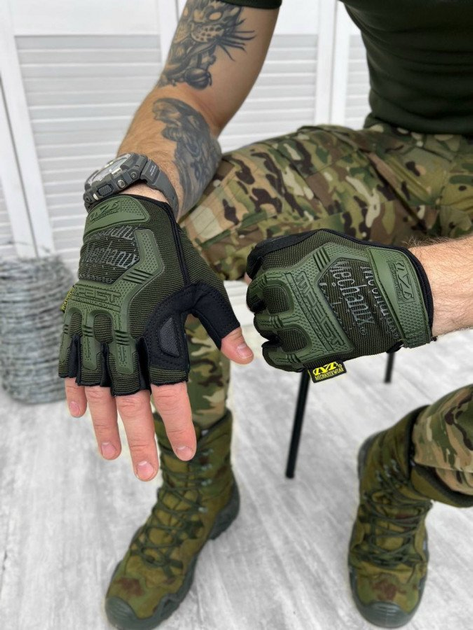 Рукавички тактичні mechanix logo п0 L - изображение 1