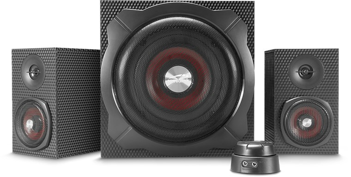 Акустическая система SpeedLink GRAVITY CARBON 2.1 Subwoofer BLACK (4027301184150) - изображение 2