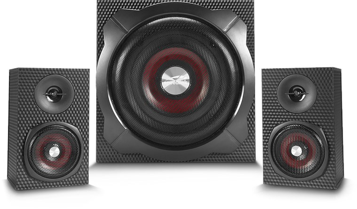 Акустическая система SpeedLink GRAVITY CARBON 2.1 Subwoofer BLACK (4027301184150) - изображение 4