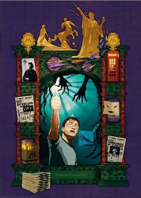 Puzzle Ravensburger Kolekcja Harry Potter 1000 elementów (4005556167463) - obraz 2