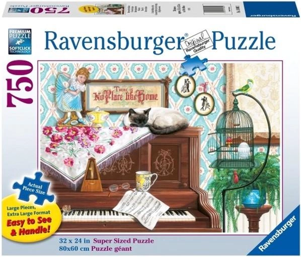 Пазл Ravensburger Кіт на піаніно 750 елементів (4005556168002) - зображення 1