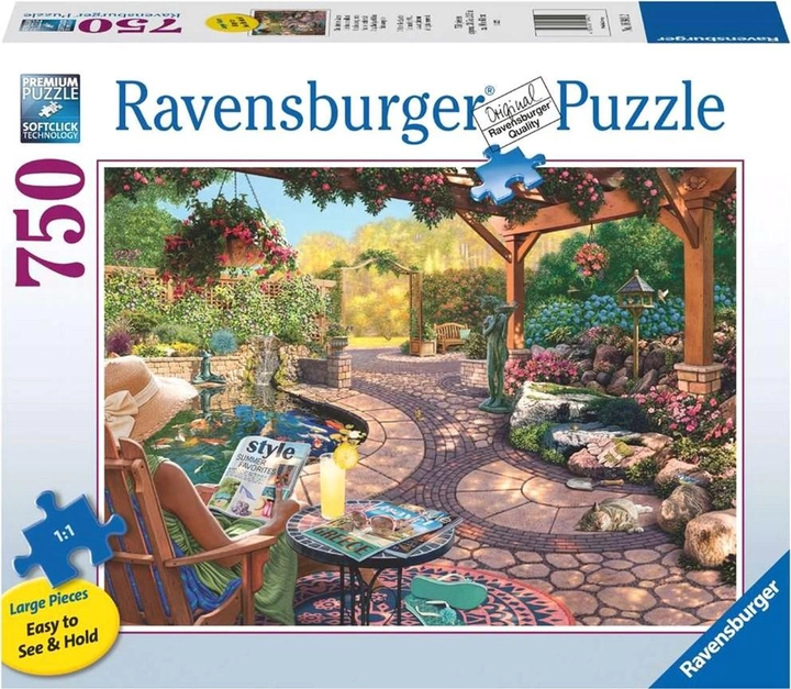 Puzzle Ravensburger Piękne podwórko 750 elemenów (4005556169412) - obraz 1
