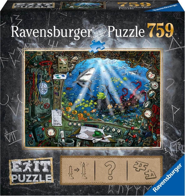 Puzzle Ravensburger Exit Łódź podwodna 759 elementów (4005556199532) - obraz 1