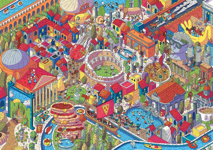 Puzzle Trefl Imaginary Cities: Rome Italy 1000 elementów (5900511107098) - obraz 2