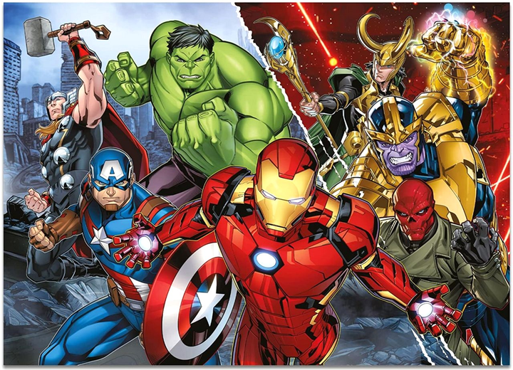 Puzzle dwustronne Lisciani Maxi Floor Marvel Avengers 108 elementów (8008324099771) - obraz 2