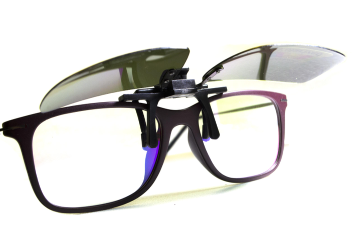 Полярізаційна накладка на окуляри (чорна) - изображение 2