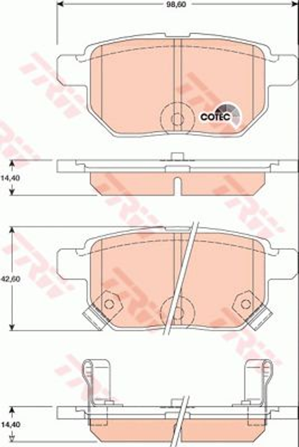 Тормозные колодки TRW TRW GDB3454 – фото, отзывы, характеристики в ...