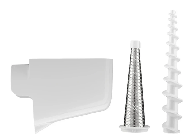Набір із 3 насадок KitchenAid 5KSM2FPPC (5KSMFGA, 5KSMFVSP, 5KSMVSA) м'ясорубка, перетирання, овочерізка (5413184602932) - Фото 4 Набір із 3 насадок KitchenAid 5KSM2FPPC (5KSMFGA, 5KSMFVSP, 5KSMVSA) м'ясорубка, перетирання, овочерізка (5413184602932) - зображення 4