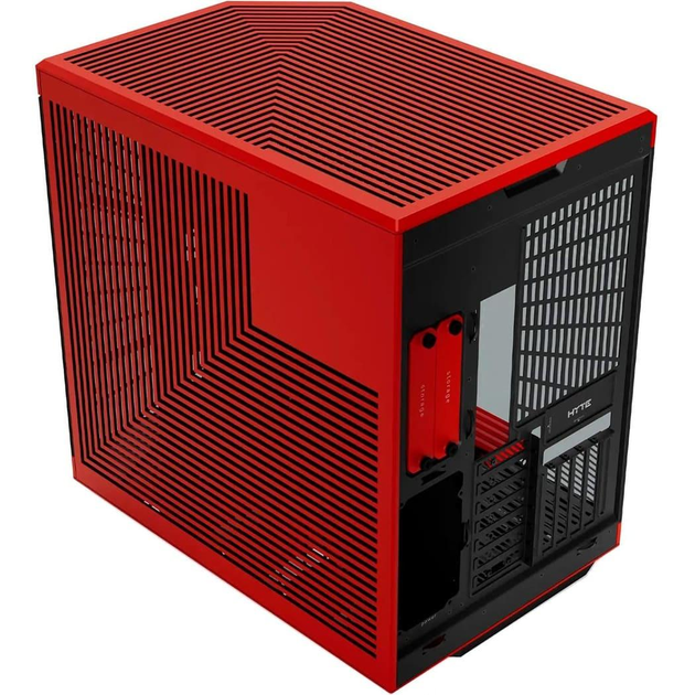 Корпус Hyte Y70 TOUCH Black-Red, Mid-Tower / ATX, Micro-ATX и Mini-ITX PC Case with PCIE 4.0 cable included (CS-HYTE-Y70-BR-L) Без БП - изображение 3