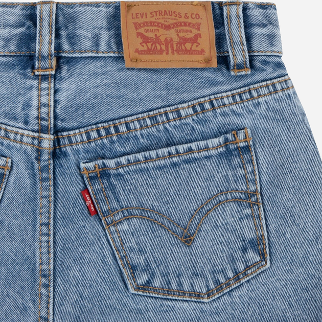 Krótkie spodenki młodzieżowe dziewczęce Levis 4EK075-MBR 158 cm (14A) Niebieskie (3666643079567) - obraz 5