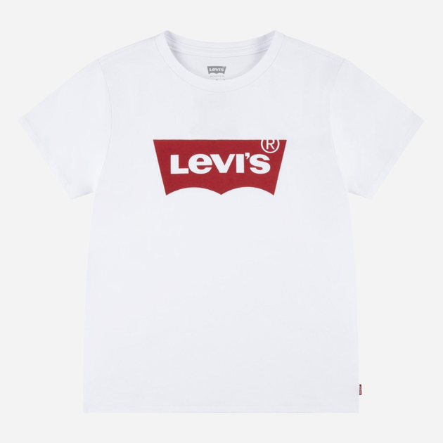 Koszulka młodzieżowa dla dziewczynki Levis 4EK825-W5J 152 cm (12A) Czerwony/Biały (3666643067748) - obraz 1