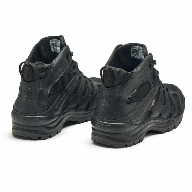 Берці літні тактичні черевики PAV 507 чорні шкіряні сітка Fee Air 40 - зображення 2