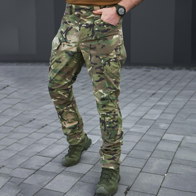Мужские штаны "Stalker" рип-стоп с влагозащитной пропиткой мультикам размер 2XL - изображение 2