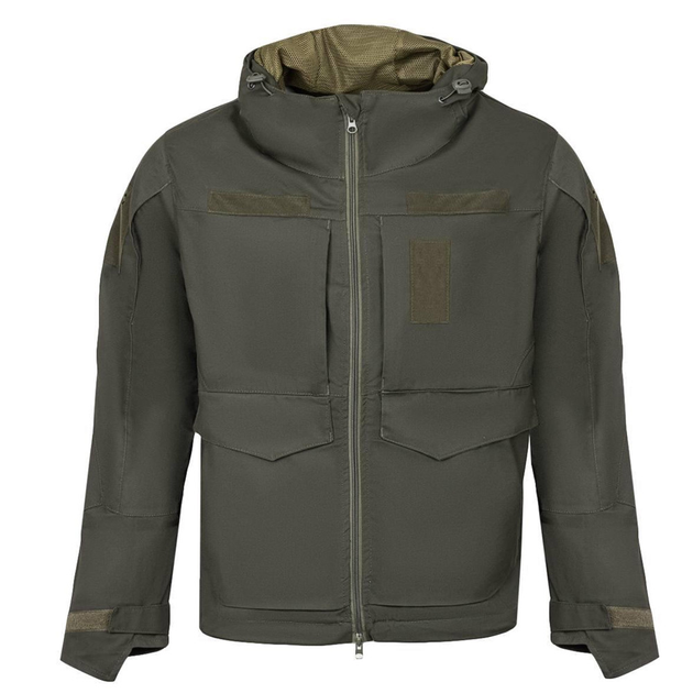 Демисезонная мужская куртка "Hunter" Canvas Streatch с сеточной подкладкой олива размер 3XL - изображение 2