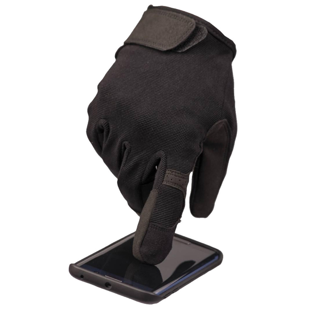 Сенсорні рукавиці MIL-TEC із накладкою Eva чорні розмір L - зображення 2