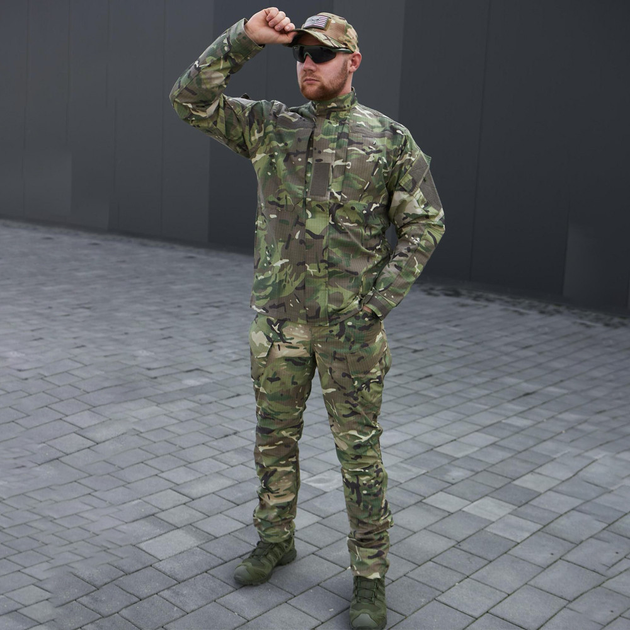 Легка форма "Tactical" ріп-стоп кітель + штани мультикам розмір 4XL - зображення 1