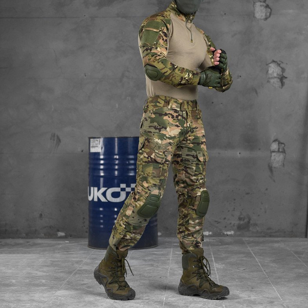 Мужской костюм убакс + брюки с наколенниками и налокотниками рип-стоп мультикам размер XL - изображение 2