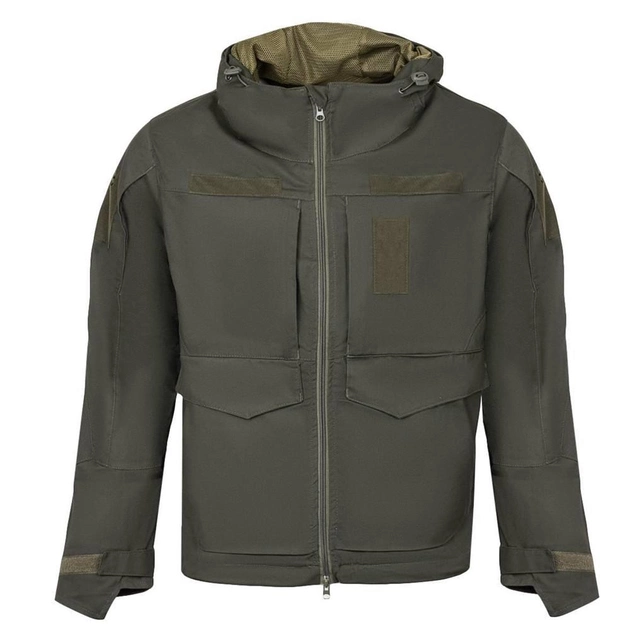 Демісезонна чоловіча куртка "Hunter" Canvas Streatch із сітковою підкладкою олива розмір 2XL - зображення 2