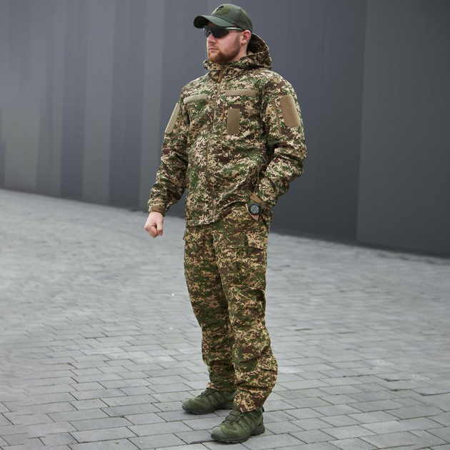Демисезонная мужская Куртка "AK Military" SoftShell варан размер XL - изображение 2