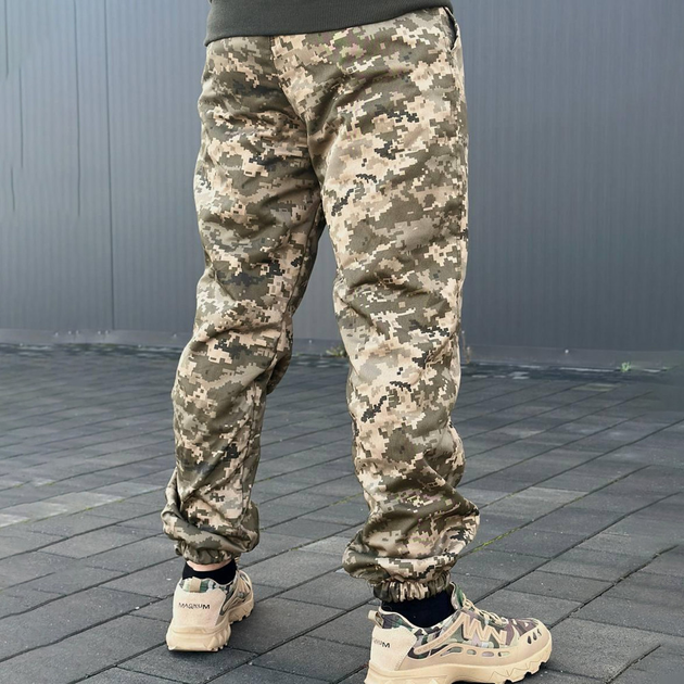 Мужские брюки Cargo из полиэстера и хлопка пиксель размер S - изображение 2