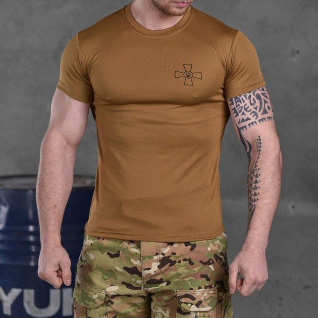 Мужская футболка SSO Coolpass с сетчатыми вставками койот размер M - изображение 1