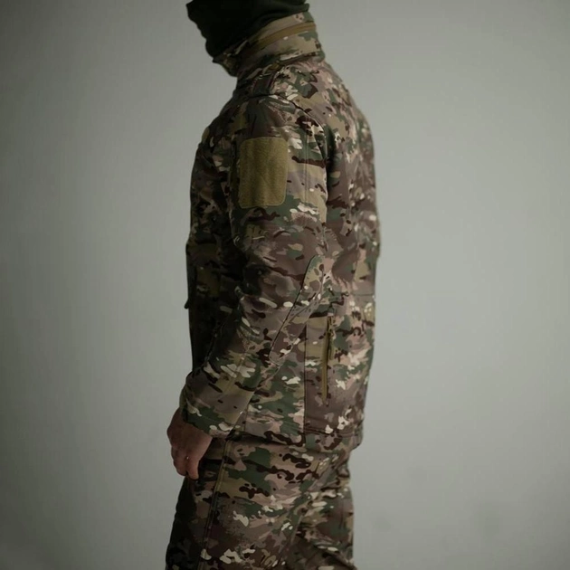 Демисезонный костюм SoftShell с флисовой подкладкой / Форма куртка + брюки мультикам размер S - изображение 2