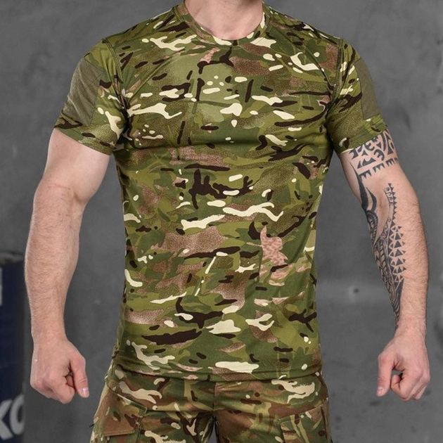 Потоотводящая мужская футболка "Monster" Coolmax с липучками для шевронов мультикам размер XL - изображение 1