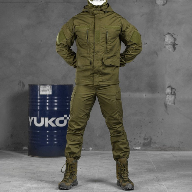 Мужской костюм Горка "Reincarnation" рип-стоп куртка + брюки олива размер 5XL - изображение 1