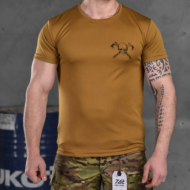 Потовідвідна чоловіча футболка Odin Coolmax Viking койот розмір M - зображення 1
