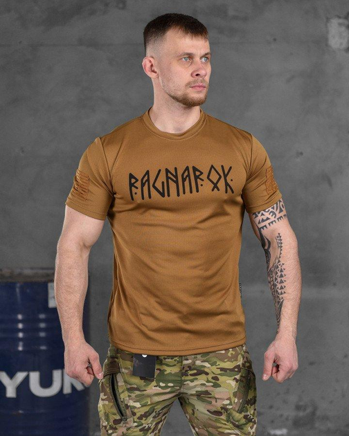 Тактическая потоотводящая футболка Oblivion tactical RAGNAROK кайот M - изображение 1