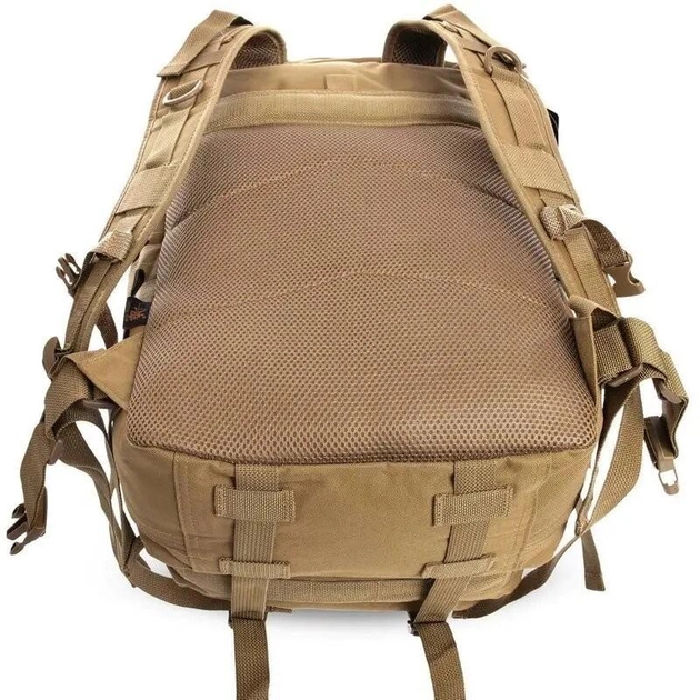 Рюкзак тактический штурмовой объем 40 лит материал CORDURA® песочный - изображение 2