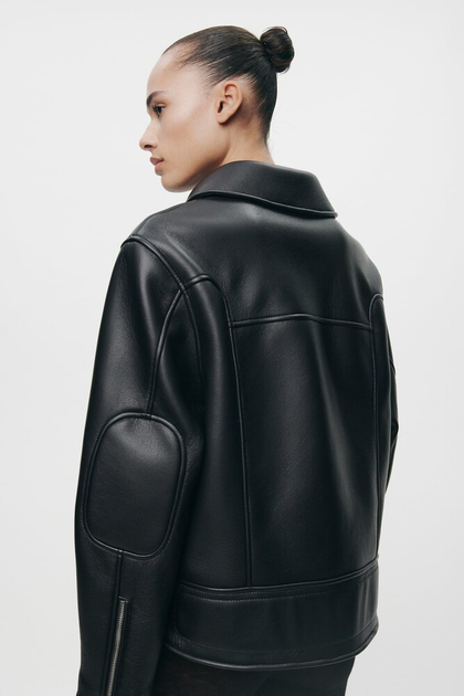 Куртка из искусственной кожи Zara 3548/252 M Черный
