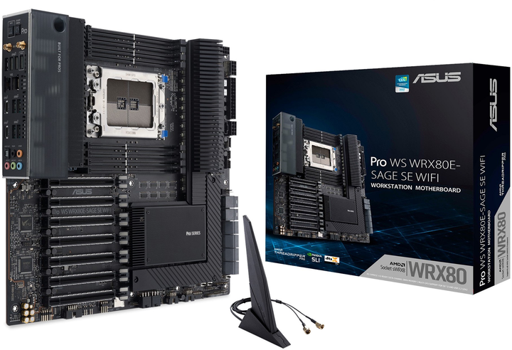 Материнська плата ASUS Pro WS WRX80E-SAGE SE WIFI II (sWRX8, AMD WRX80, PCI-Ex16) - зображення 10