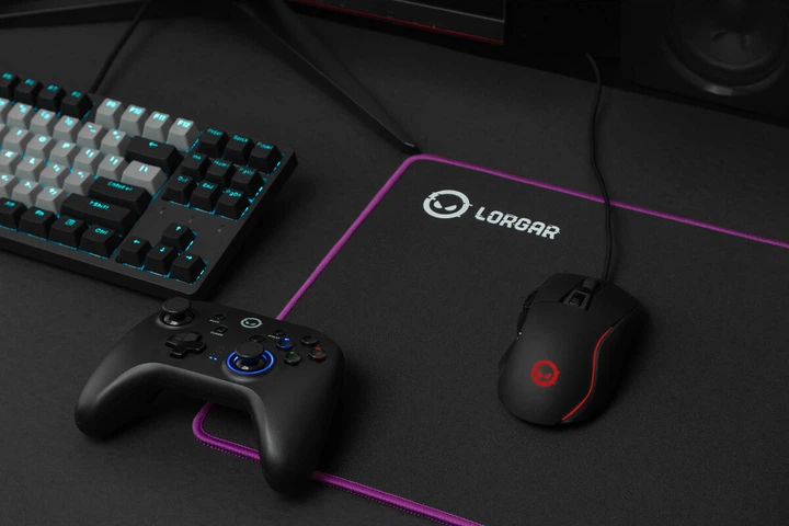 Podkładka gamingowa Lorgar Main 319 Black-Purple (LRG-GMP319) - obraz 5