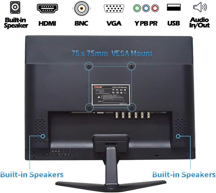 Монитор 21.5" Cocar CCTV Full HD TFT 75 Гц Over Stоск g1 - изображение 2