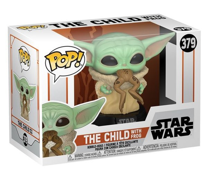 Figurka Funko Pop! Star Wars: The Mandalorian The Child with Frog 8 cm (8896984993230) - obraz 1