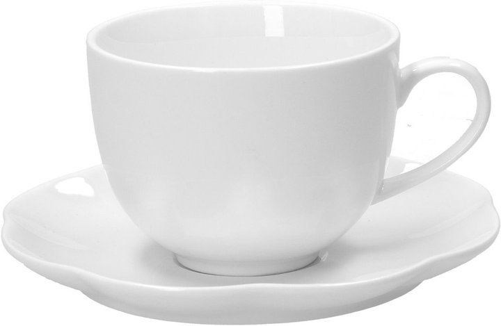 Набір чайних чашок з блюдцем La Porcellana Bianca Villadeifiori 200 мл білий 6 шт (P000200016) - зображення 1