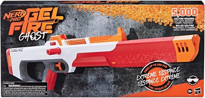 Бластер снайперка Nerf Pro Gelfire Ghost Bolt Action (F7632