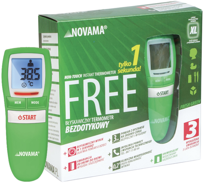 Інфрачервоний термометр Novama Free (4710953420645) - зображення 2