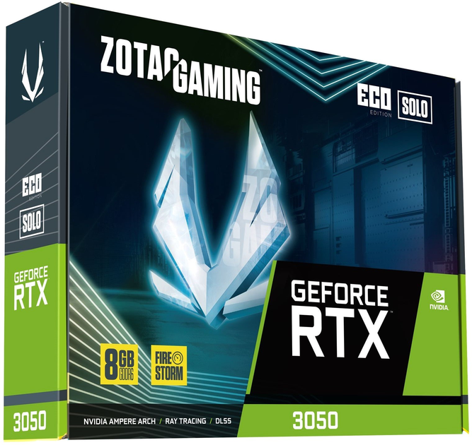 Karta graficzna ZOTAC PCI-Ex GeForce RTX 3050 Eco Solo 8GB GDDR6 (128bit) (1777/14000) (1 x HDMI, 3 x DisplayPort) (ZT-A30500R-10L) - obraz 6