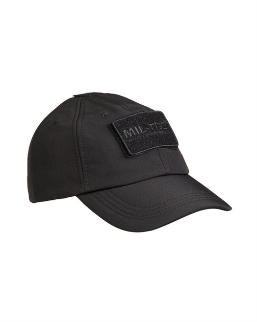 Бейсболка Mil-Tec Утеплена One size Чорна BASEBALL CAP SOFTSHELL SCHWARZ (12317502) M-T - зображення 1