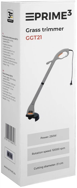Podkaszarka elektryczna Prime3 GGT21 250 W 1.3 kg srednica koszenia 21 cm (5901750506413) - obraz 11