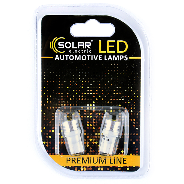 Светодиодные LED автолампы SOLAR Premium Line 12V T10 W2.1x9.5d 1SMD 1W ...