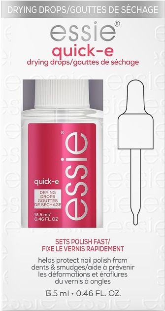 Top do paznokci Essie Quick-E Drying Drops Sets Polish Fast 13.5 ml (3600531511692) - obraz 1